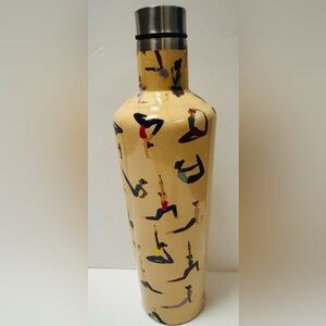 Yoga ~ Wine Pose 24 oz Insulated Water Bottle or Wine Flask (Never Used)